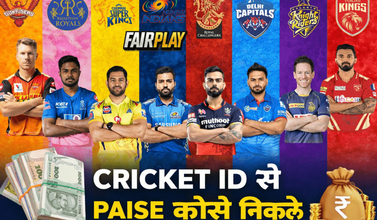 cricket id se paise kaise nikale